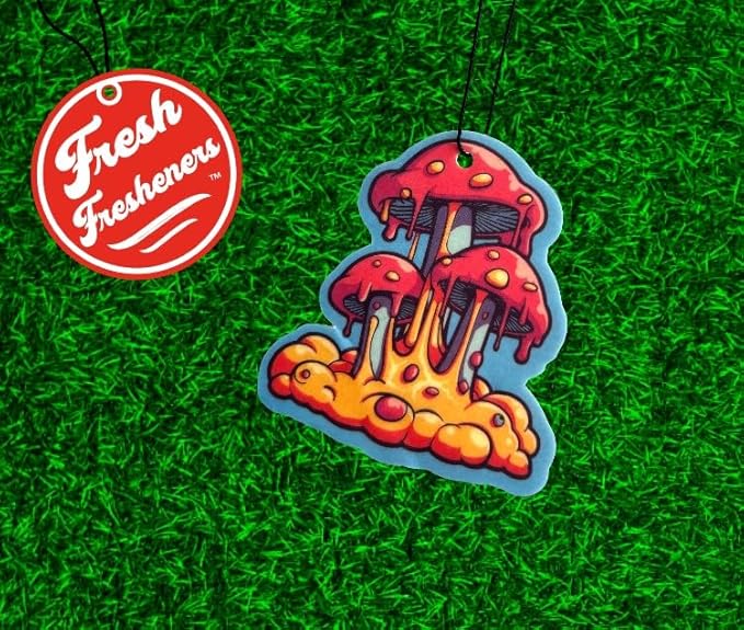 Funny Naughty Unique Car Air Fresheners Scented With Premium Oils By Fresh Fresheners (Shroomy Drip)