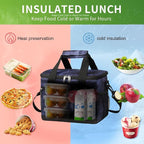 iknoe Insulated Lunch Bag, Foldable 8.5L Cooler Bag for Men & Women, Leakproof Thermal Design, Great for Office, Picnic, Travel, Lunch Box, Galaxy