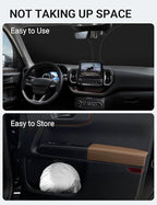 Proadsy 2026 Upgrade Windshield Sun Shade Custom Fit Ford Bronco Sport 2021-2025 2026 4-Layer Foldable Front Sunshade Protector Sun Visor Blocks UV Rays Keep Car Cooler