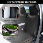 INFANZIA Premium Waterproof Seat Cover Towel Protector Neoprene Universal Fit, Upgraded 100% Washable & Removable Non-Slip Sweat Carseat Towel Covers, Perfect for Gym/Yoga/Workout（Black,1PCS