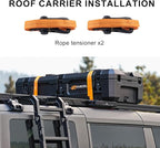 RUGCEL 58L Waterproof Dry Box - Heavy-Duty Overland & Off-Road Storage Case for Car Camping Equipment, Roof Gear & Vehicle Luggage,41in*17in*8.5in