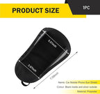 Car Dash Covers, Phone Umbrella, Anti-Glare Sunshade Umbrella Phone Holder, Universal for Most Cars (Black)
