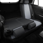 GIANT PANDA Customized Full Set Car Seat Covers Fit for Toyota Rav4 2019 2020 2021 2022 2023 2024 2025 Rav 4 XLE,LE,XLE Premium,Limited(Non-Hybrid & Adventure,TRD-Off),Front & Rear/Back (Black+Gray)