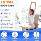 Gel Seat Cushion, Large Cooling Gel Cushion Breathable Honeycomb Chair Pads Gel Cushion with Non-Slip Cover for Home Office Chair Car Seat Wheelchair Absorbs Body Pressure Points, As Seen on TV