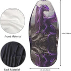 Delerain Car Seat Covers Set 2Pcs, Cool Purple Dragon Universal Front Car Seats Vehicle Enterior Protector Suitable Fits Most Car Auto SUV Sedan Truck