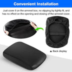 Autorder Center Console Armrest Cover for Toyota 4Runner 2010-2022 2023 2024 Accessories Armrest Pad Anti-Scratch Middle Console Pad Leather Center Console Protector
