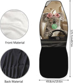 Koala Front Car Seat Cover Nonslip Funny Auto Interior Accessories 2 Pcs Set Stretch Polyester Fabric Cover All-Season Protection Suitable for Most Cars,SUV,Sedan