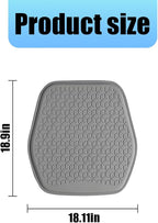 Gel Car Seat Cushion, Non-Slip & Comfortable Automotive Chair Protector Pad for Driving, Breathable Vehicle Interior Mat Cover Accessories, Universal for SUV Sedan Truck (Gray)