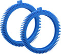 896584000-143 Front Tire Kit with Super Hump Replacement Tires for Poolvergnuegen Select and Hayward Phoenix Pool Cleaner Wheel - Blue (2Pcs Front Tires)