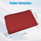 Hovom Car Center Console Armrest Pillow, 12.6"×7.87"×1.97" Leather Arm Rest Cover for Cars, Soft Comfortable Auto Armrest Cushion Pad, Vehicle Middle Console Cover, Car Accessories (Wine Red)