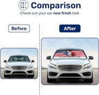 GENANY Faith in The Lamb Windshield Sun Shade for Car SUV Truck (55x30 Inches), Sun Shade Windshield, Shades for Windows, Protector Blocks UV, Car Decor