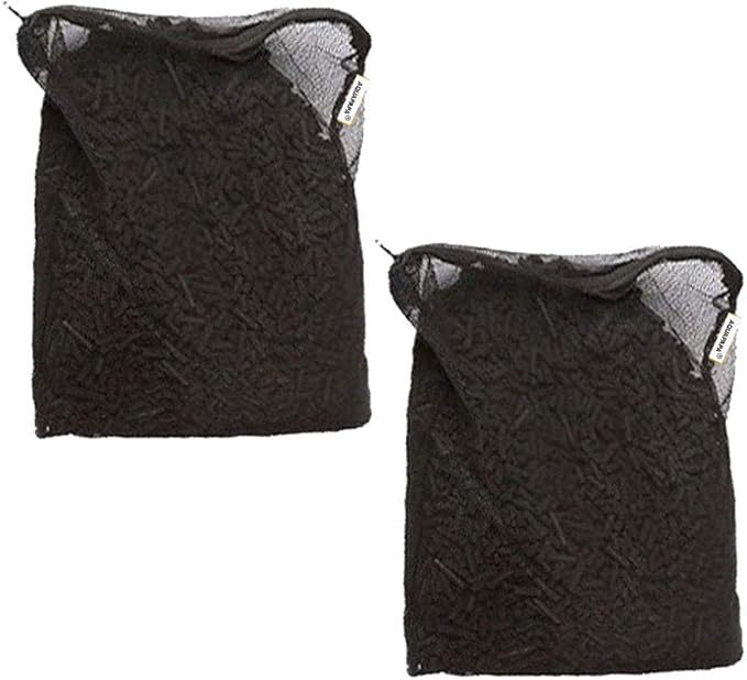2bags 10lbs Activated Carbon Charcoal in Media Bag for Aquarium Fish Tank Koi Pond Filter