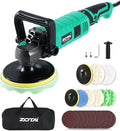 Buffer Polisher, 1600W 7 Inch/6 Inch Pure Copper Motor Car Buffers and Polishers Kit, 7 Variable Speeds 1000-3500 RPM Car Polishers and Buffers, Ultra-long Cord for Car Boat Polishing Waxing.