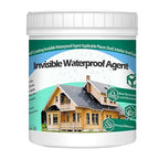 1Kg/35.3Fl.oz Invisible Waterproof Agent Indoor&Outdoor Waterproof Coating Set Transparent Liquid Sealant with Wooden Brush Resistant Work Gloves Putty Shovel Cut