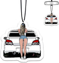 1PCS Car Air Fresheners,Girl's Car Car Air Fresheners for Cute Mirror Freshener Mirror Scented Hanging Cute Car Accessories Decor Interior Home,Girl's Car Fun Gifts for Women Men Friends Wife