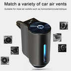 Smart Car Air Freshener, Aromatizante para Carro, Intelligent Car Aroma Diffuser for Essential Oil with 2 Modes, Rechargeable Smart Car Air Freshener Diffuser (with 3 Lemon Essential Oil)