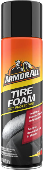 Armor All Tire Foam, Tire Cleaner Spray for Cars, Trucks, Motorcycles, 20 Oz Each, 1.25 Pound (Pack of 2)