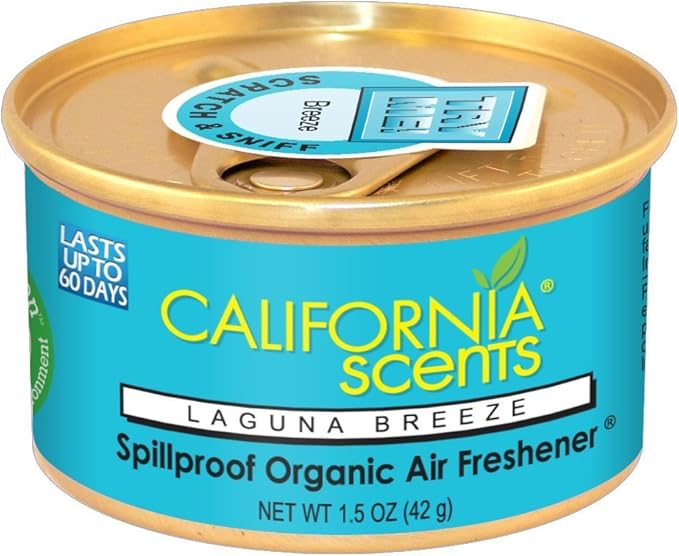 California Scents Spillproof Organic Air Fresheners, 1.5 Ounce Can Laguna Breeze