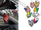 Wakaba Young Leaf YLLS59 JDM Tree frog 12 packs Lemon Squash Scents Air Freshener, Black Panda