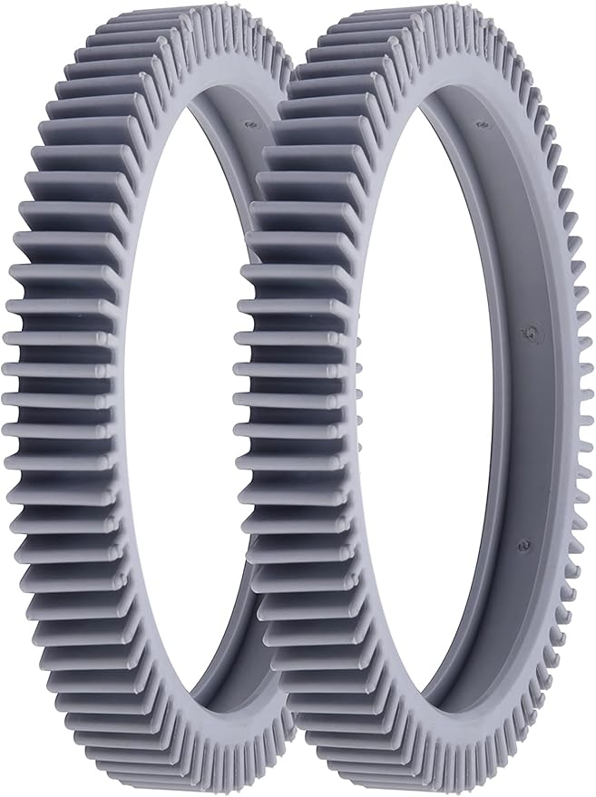 ATIE Pool Cleaner Front Tire PVXS11PK2-207 and Rear Tire PVXS16PK2-207 Combo Kit Fits Phoenix 4X PES42CSTX and AquaNaut 400, 450 Pool Cleaners (Pack of 2 Each)