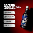 Wheel and Tire Cleaner – Acid Free, Concentrated 6:1 Rim Cleaner Spray – Professional Brake Dust Remover – Briggs Cocoa Plus, Safe for Chrome, Painted & Alloy Wheels – 128oz