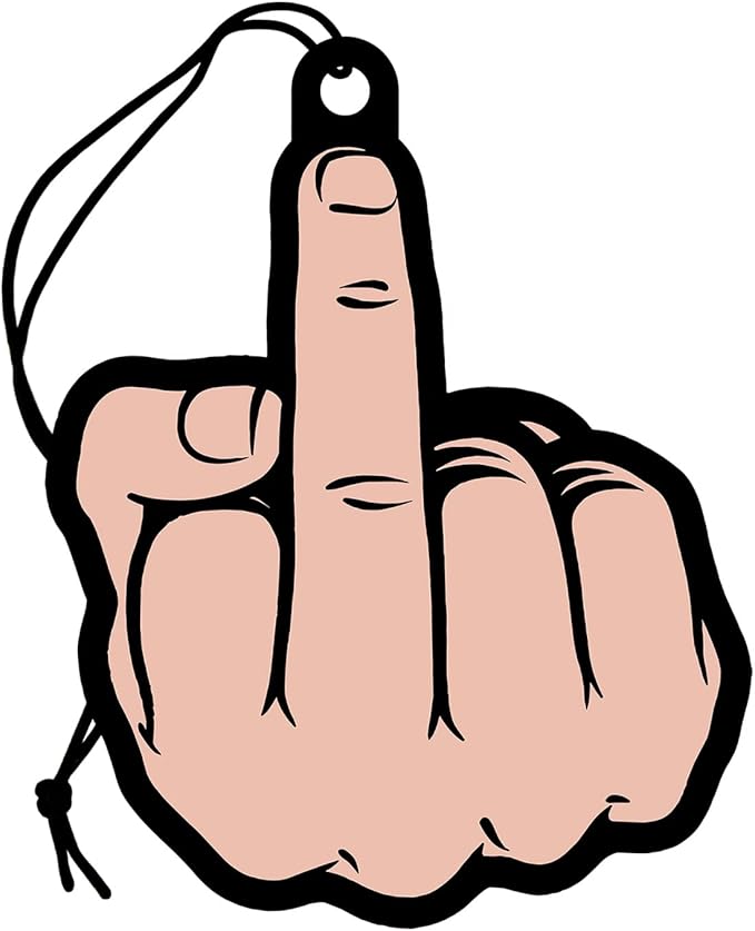 Middle Finger Air Freshener (Peach-colored)