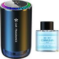 Mist Ultrasonic Humidifier Car Fragrance Diffuser Sure Here's A Product Title for Listing Air Freshener with Colorful Light Rechargeable Auto Ocean Breeze