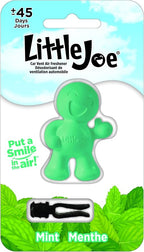 Little Joe 96406 Fresh Mint Scent Car Air Freshener Vent Clip, Fights Odors for up to 45 Days, Long-Lasting Freshness, Cute Car Odor Eliminator, Pack of 1