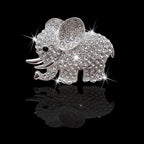 Car Decor Fresheners for Women - Bling Accessory, Air Outlet Decor, Aromatherapy Vent Clip Charm, Air Freshener Set of 4 Elephants