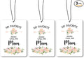 Mom Mother Gifts Car Air Freshener Hanging 3 Pack, My Favorite People Call Me Mom Car Accessories Gifts for Grandma Christmas Women,Rustic Floral Scent Card Lavender for Closet Bathroom Decor