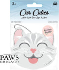 Cute CAT CAR AIR FRESHENER - Cute Cat Design, Long-Lasting Scent, Portion of Proceeds Benefit PAWS Chicago (French Peony)