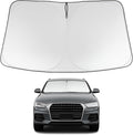 Proadsy 2026 Upgrade Windshield Sun Shade Custom Fit 2013-2018 Audi Q3 Foldable Front Sunshade Protector Sun Visor Blocks UV Rays Keep Car Cooler