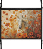 Horse Flower Car Roof Storage Bag Car Storage Bag Organizer Multi-Purpose Car Bag Storage Box Organizer Pouch Pocket Large Capacity Storage for Small Items