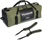 Waterproof Duffel Bag 110L - Marine Dry Bag with 700D PVC & Airtight Zipper, Extra Large Duffle Bag for Camping, Rafting, Kayaking, Boating, Car Roof Storage (Green)