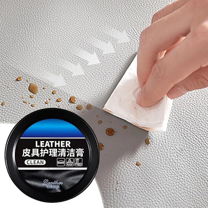 Leader Cleaning and Care Cream & Cleaning Paste for Leather Care, Leather Repair Kit Car,Automotive Interior Leather Cleaning Cream, Car Leather Conditioner Oil Paste (2Pcs)