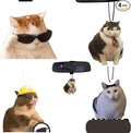 Rawan 4 Pack Car Air Freshener Cat, Accessories Cute for Women Girls And men Car, Funny Decor Hanging Fresheners Car Interior Room Decorations, for Christmas Gift (A, 2 Scent)