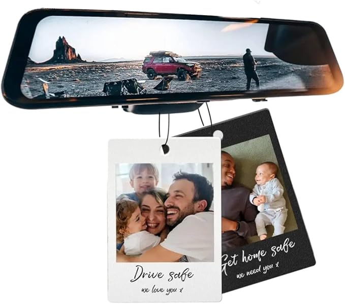 Custom Air Fresheners with Picture | Personalized Air Freshener for Car with Funny Face | Customized Photo Hanging Rectangle Air Freshener | Personalized Cute Deco Gifts for Car, Home