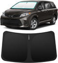 INSAUTO Custom Fit Windshield Sun Shade Accessories for Toyota Sienna 2011-2020, Foldable Front Window Sunshade, UV & Heat Reflector, Keeps Interior Cool, Includes Storage Bag