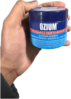 Ozium 4.5 Oz. Odor Eliminating Gel for Homes, Cars, Offices and More (Original + Carbon Black + Outdoor Essence + That New Car Smell), 4 Pack Variety