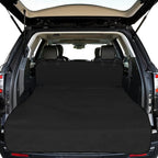 F-color SUV Cargo Liner for Dogs - Waterproof Pet Cargo Liner, Comfort Dog Cargo Cover with Bumper Flap Protector, Scrachproof for Large SUVs Sedans Trunks Vans, Black