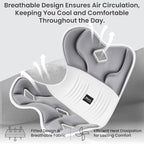 Ergonomic Lumbar Support Cushion,44.5mm x 410mm x 340mm, Standard Size, for Shoulder and Back Posture, 110-265 lbs Capacity