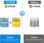 TICARVE 2Pack Cleaning Gel for Car Putty Car Cleaning Auto Gel Detail Tools Car Interior Cleaner Universal Dust Removal Gel Car Vent Cleaner Keyboard Cleaner Blue Yellow (320g/11.2oz)