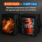 musbus Extra large 2 Pack Insulated Food Delivery Bags Cooler Keep Food Warm Therma for doordash Catering Cooler Bags Shopper Accessories Hot