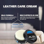 Leather Balm for Cars, Leather Cleaner and Conditioner for Car Interior, Multifunctional Cleaning and Care Cream & Cleaning Paste, Deep Cleaner & Leather Repair Kit for Furniture, Shoes, Bags(2PC)