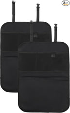 Enovoe Back Seat Cover for Kids Extra Large - 2 Pack with Multi Pocket Storage Organizer - Back Seats Protector for Upholstery from Dirt, Mud, Scratches - Waterproof Car Seat Protector for Kids