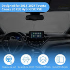 Windshield Sun Shade for Toyota Camry 2024 2023 2022 2021-2018 Accessories Front Window Sunshade Fit LE XLE Hybrid SE XSE Sedan Sun Visor UV Protector Heat Shield Cover
