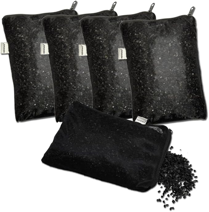 5 lbs Coconut Shell Granular Activated Charcoal Carbon in 5 Mesh Media Bags for Aquarium Fish Pond Tank Canister Filter GAC-5P