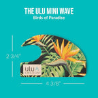 ulu Lagoon Hanging Car Air Freshener | Tropical Beach Coconut Surf Wax Scent Mini Wave | Long Lasting Car Freshener, Closet and Beyond | Made In USA | 3 Pack (Birds of Paradise)