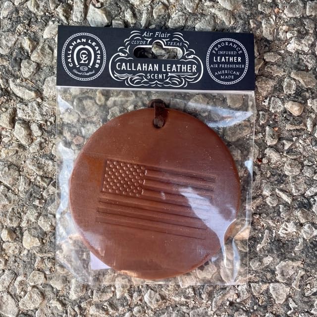 Air Flair | Leather Car Air Freshener | Old Glory | American Flag (Leather Scent)