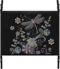 Car Roof Storage Bag Dragonfly Flower Print Car Organizer for Car Seat Premium Car Seat Organizer One Size Car Travel Accessories Suitable for Cars, SUVs